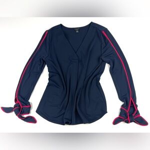 Women’s Blue Ann Taylor Long Sleeve Blouse Size SP